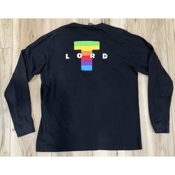 Traplord Longsleeve Tshirt Rainbow Logo Men’s Size XL - Picture 3 of 6